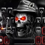 evil cool skull keyboard theme android application logo